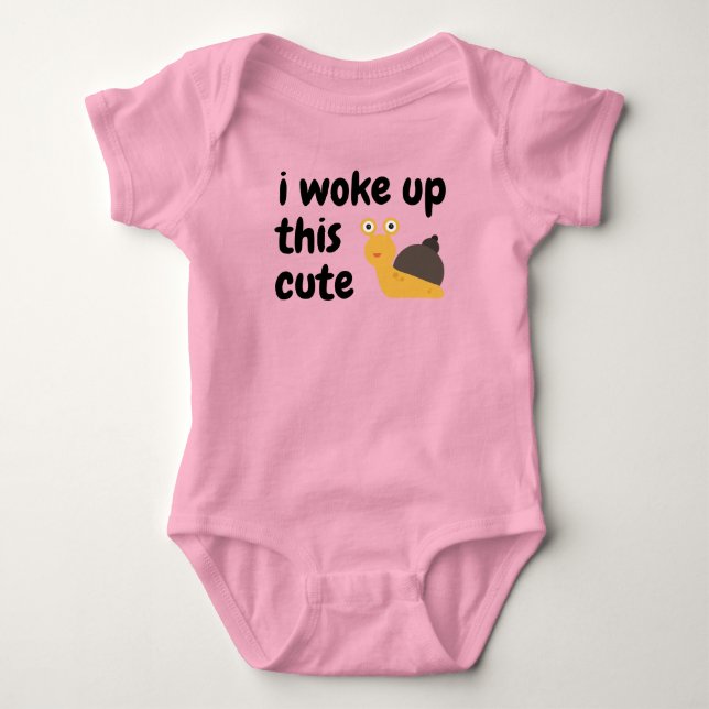 Upptäck Anpassningsbarna Snigel- Färg Baby-bokosty T Shirt (Framsida)