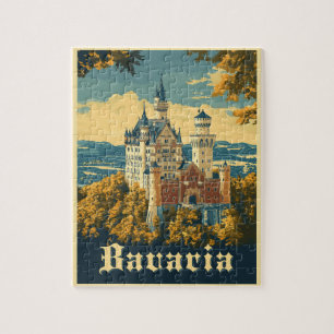 Upptäck Bayern: Neuschwanstein Castle Pussel