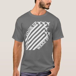 Upptäck chemtrails diagonal flygplan WHITE T Shirt