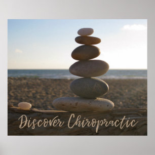 Upptäck Chiropractic balanserade stenar Poster