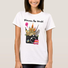 Upptäck de europeiska markresorna i världen tee shirt