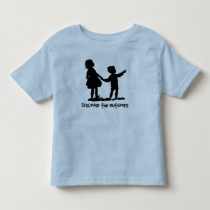 Upptäck de Retro ungeT-tröja för det fria Tee Shirt
