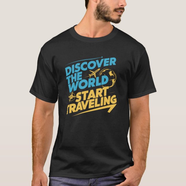 Upptäck den globala startsresningen t shirt (Framsida)