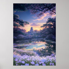Upptäck den kanderande Pagoda Poster
