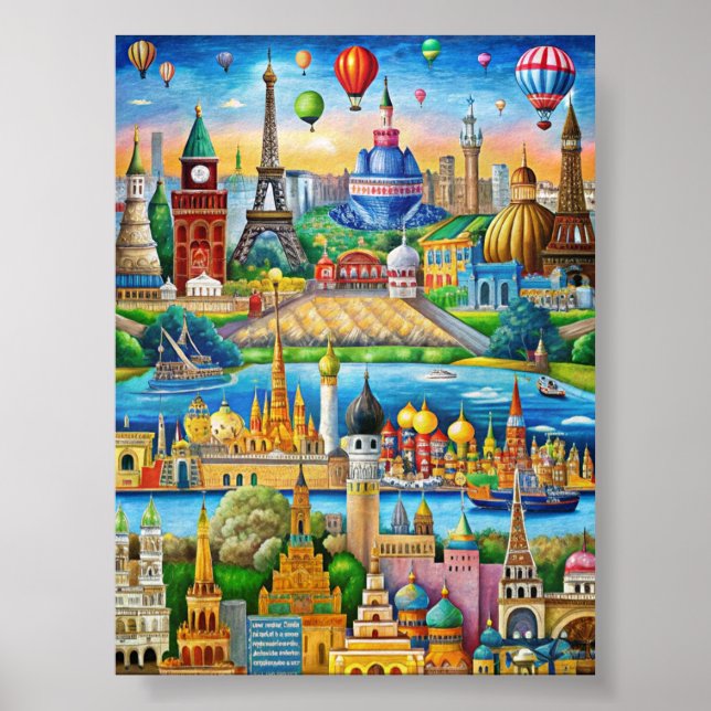 Upptäck den kulturella mångfaldens skönhet poster (Framsidan)