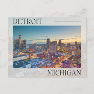 Upptäck den pulserande anden i Detroit, Michigan Vykort