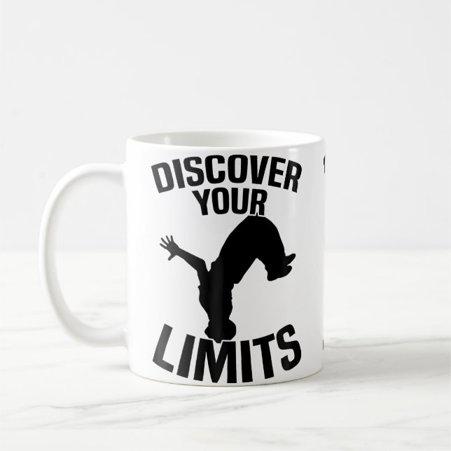 Upptäck Dina Gränser Parkour Kaffemugg (Vänster)