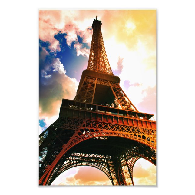 Upptäck Eiffel Torn Fototryck (Framsidan)