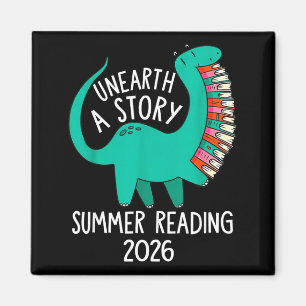 Upptäck en berättelse sommarläsning 2026 dinosauri magnet