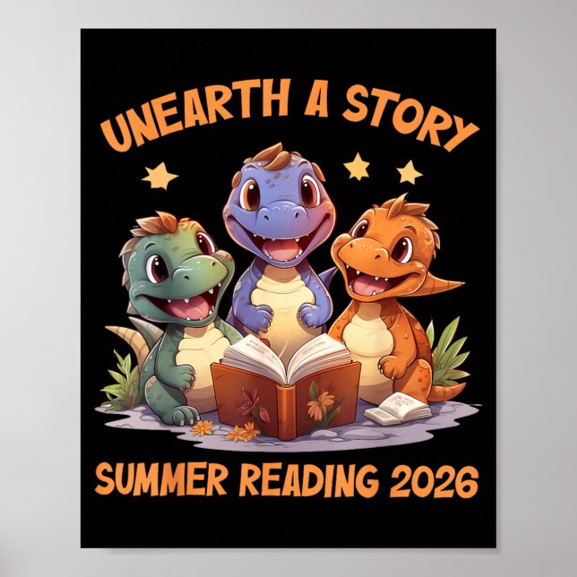 Upptäck en berättelse sommarläsning 2026 män kvinn poster (Framsidan)