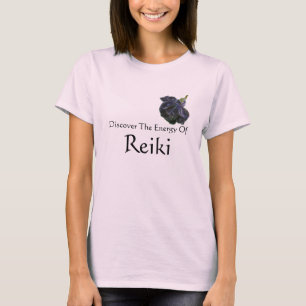 Upptäck energi från Reiki Lila Ro Tee Shirt