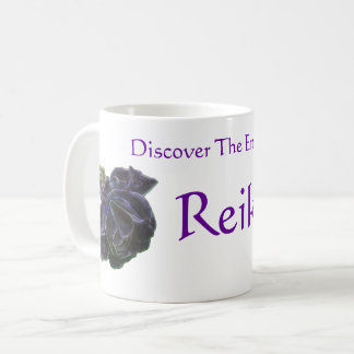 Upptäck energin hos Reiki Purple Rose Kaffemugg