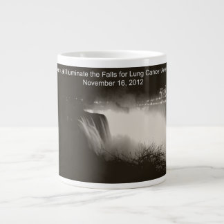 Upptäck Falls för Lung Cancer Awareness Jumbo Mugg