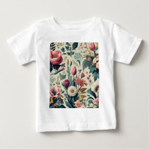 Upptäck fantastiska vårblommors botaniska mönster t shirt