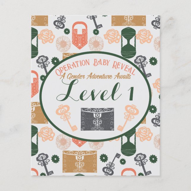 Upptäck Genderna Visa babystöldspel Station Flygblad (Framsidan)