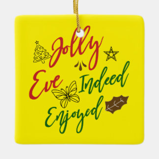 🎄 upptäck glädjen med vår "Jolly Kväll gladde sig Julgransprydnad Keramik