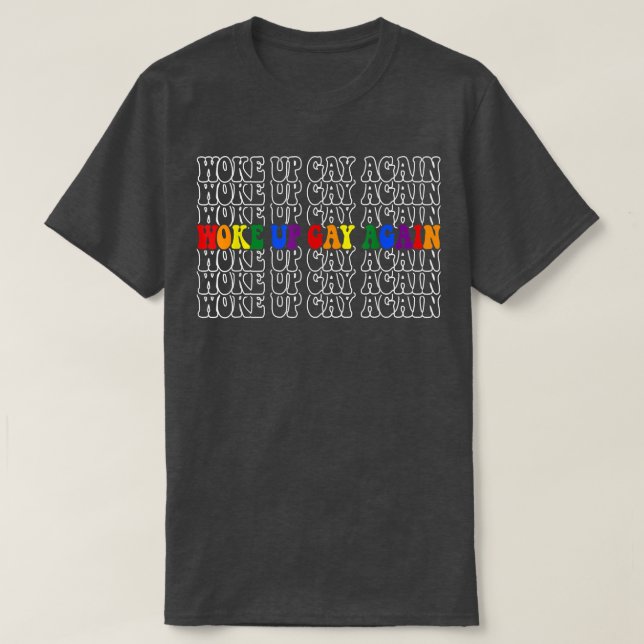 Upptäck igen LGBTQ-pridet i månaden för homosexuel T Shirt (Design framsida)