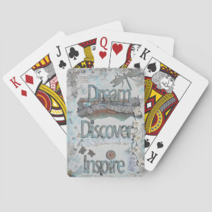 Upptäck Inspire Art med blandade mediemönster Casinokort