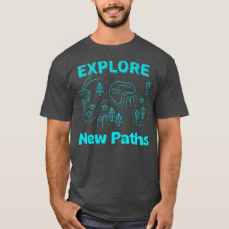 Upptäck ny Väg-ansamling utanför Karta T Shirt