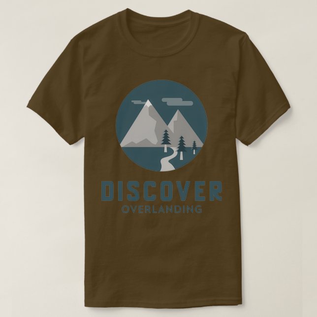 Upptäck överlandning t shirt (Design framsida)