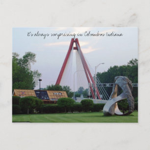 Upptäck överraskande Columbus Indiana Vykort