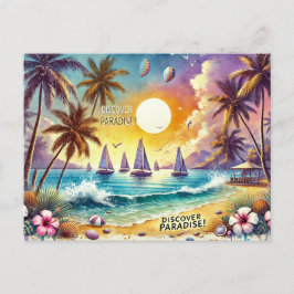 Upptäck paradise vykort