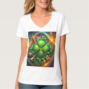 Upptäck Perfekten Harmony of Shamrock, Musical T Shirt