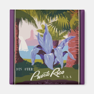 Upptäck Puerto Rico Magnet