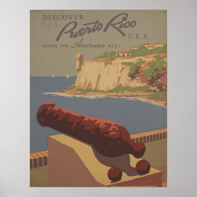 Upptäck Puerto Rico Poster (Framsidan)