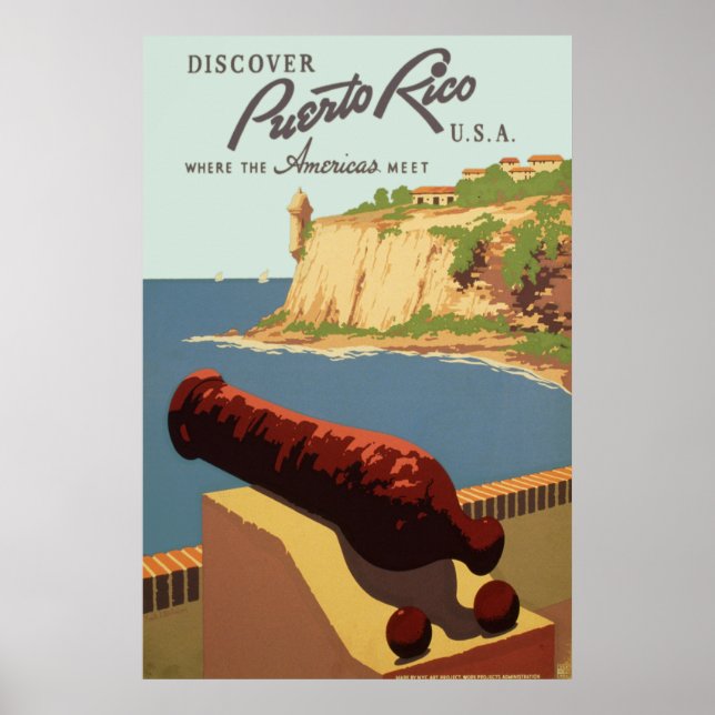 Upptäck Puerto Rico Poster (Framsidan)