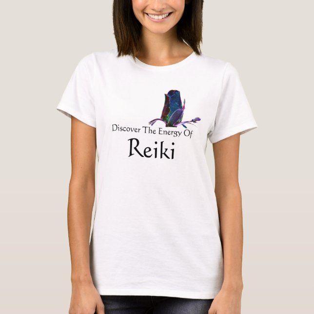 Upptäck Reikis energi Tee Shirt (Framsida)