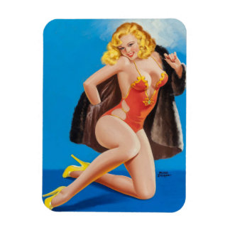 Upptäck Retro Flexibel Magnet med sexig Vintage
