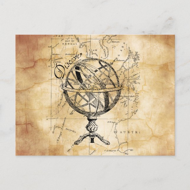 Upptäck världen vykort (Framsida)