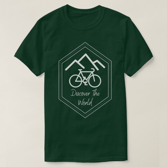 Upptäck World Cycling gravel Road T Shirt (Design framsida)