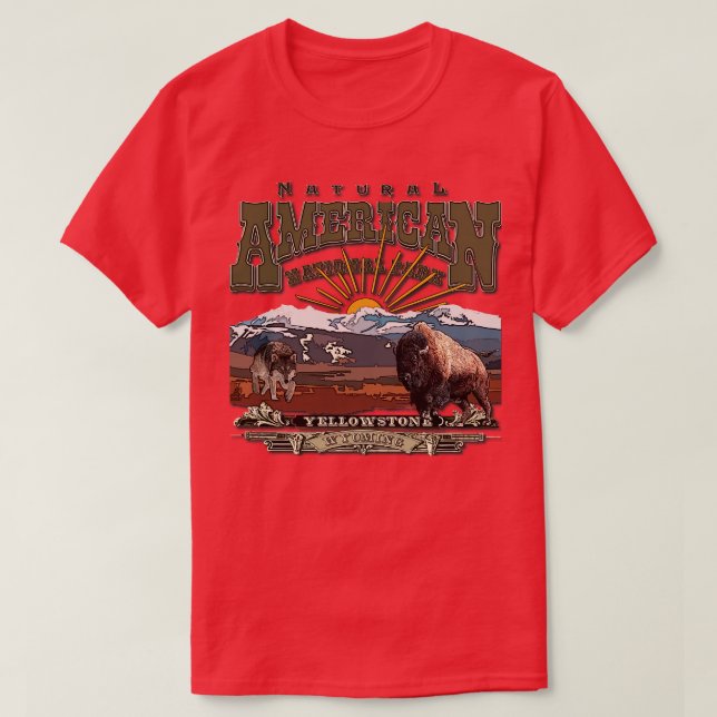 Upptäck Yellowstone National Park T Shirt (Design framsida)