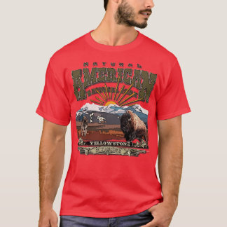 Upptäck Yellowstone National Park T Shirt