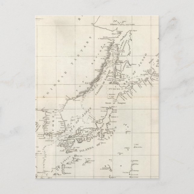 Upptäckt 1787 i Chinans hav Vykort (Framsida)