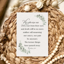 Upptäckt 21:4 Sympathy Card