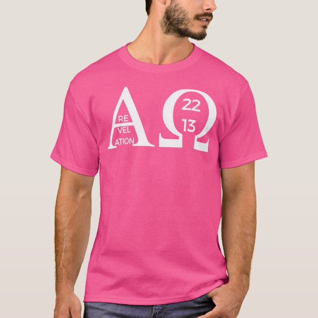 Upptäckt 2213 Alpha Omega Bible Christian T Shirt (Framsida)