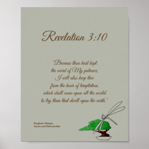 Upptäckt 3:10 (KJV) Poster