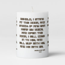 Upptäckt 3:20 KJV bibelskript