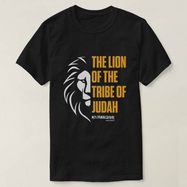 Upptäckt 5:5 - lejon för judah t shirt (Design framsida)