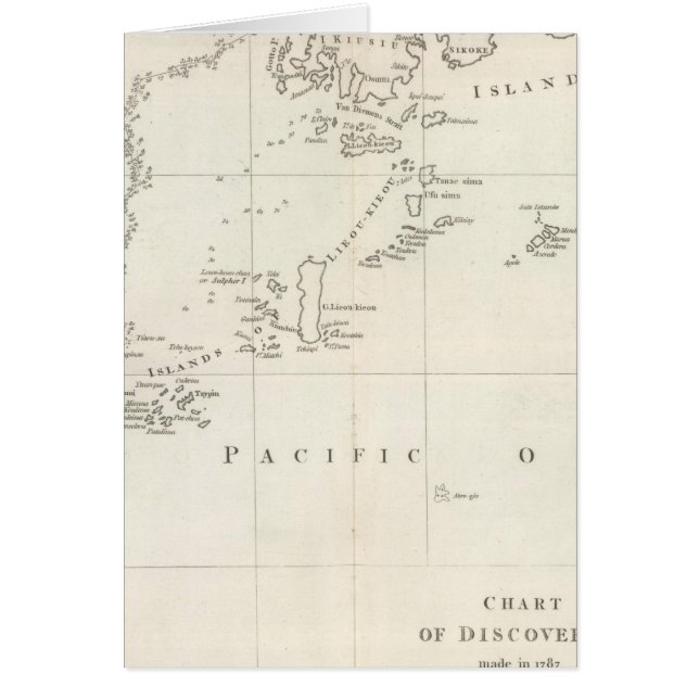 Upptäckt av diagram, 1787 hälsningskort (Framsidan)