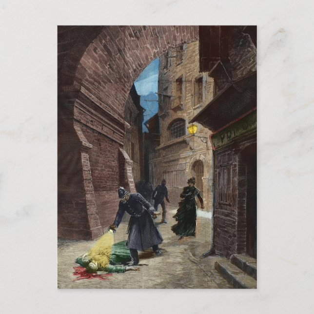 Upptäckt av Jackens offer Vykort (Framsida)