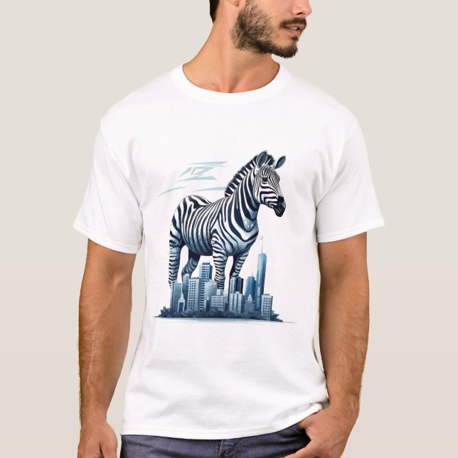 Upptäckt av jakt på Zebra Animal Beauty Nature Wil T Shirt (Framsida)