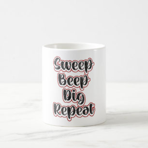 Upptäckt av Metall-påvisande av upprepad gift-idea Kaffemugg