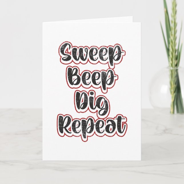 Upptäckt av Metall-påvisande av upprepad gift-idea Kort (Framsida)