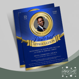 Upptäckt av pastorala symptom för Blue & Guld Reklamblad