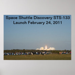 Upptäckt barkass STS-133 Poster