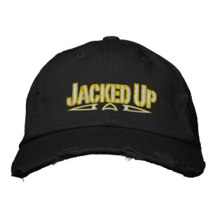 Upptäckt Distress Chino Twill Cap Broderad Keps